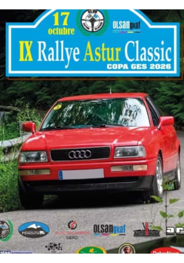 Cartel de IX Rally Astur Classic 2026