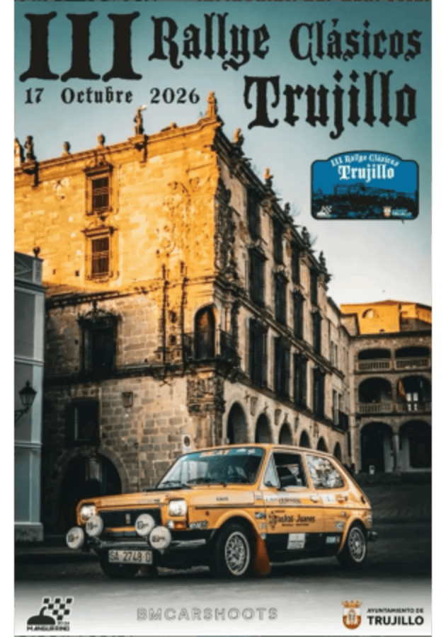 Cartel de III Rallye Clásicos Trujillo 2026